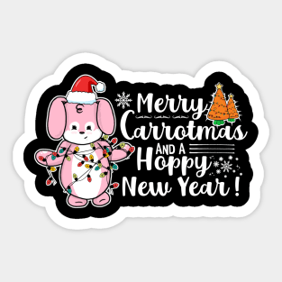 Merry Christmas And A Hoppy New Year! Sticker